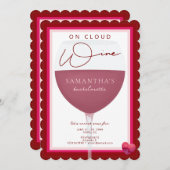 オンクラウドワインワイナリーテーマナパバチェロレッテ 招待状 (正面/裏面)