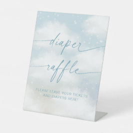 オンクラウド9おむつラッフルブルー鮮やかリング 台座サイン