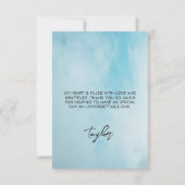 オンクラウド9ブライダルシャワードリーミースカイ サンキューカード (裏面)