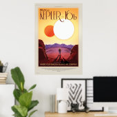 オンケリラックスプラー16bバケーション広告宇宙観光 ポスター (ホームオフィス)