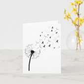 オンコログのタンポポ腫瘍脳がん認識度 カード (黄色い花)