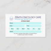 オンコロジークリニック事業 | シンプルアポイントメント 名刺 (裏面)