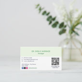 オンコロジークリニック事業 | シンプルアポイントメント 名刺 (スタンド正面)