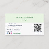 オンコロジークリニック事業 | シンプルアポイントメント 名刺 (正面)