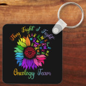 オンコロジーチームのヒマワリのオンコログと戦う キーホルダー (裏面)