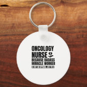 オンコロジーナースバドス奇跡の労働者はノーだから キーホルダー (正面)