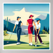 オンザコースゴルフアートプリント ポスター (正面)