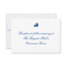 「オンザシー」披露宴カード