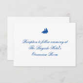 「オンザシー」披露宴カード 招待状 (正面/裏面)