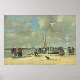 オンザジェティユージェーヌブダンファインアート ポスター