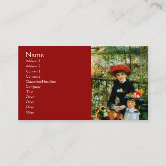 オンザテラスバイルノアール 名刺 (正面)