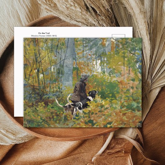 オンザトレイル狩りドッグウィンスローホームマー ポストカード