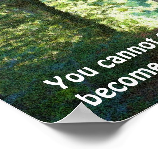 オンザパスブッダ引用文 感動的 ポスター (角)