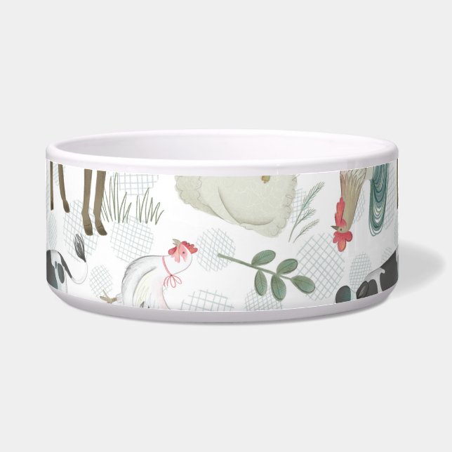 オンザファームアニマルハウスカントリーペット ボウル (正面)