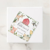 オンザファームベビーシャワーメッセージカード フェイバータグ (インサイチュ)