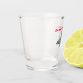 オンザフライ旅行マスコットピンクかわいらし色 ショットグラス (左)