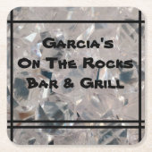 オンザロックスバーコースター スクエアペーパーコースター (正面)