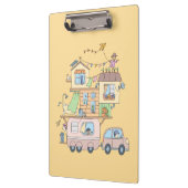 オンザロードファミリーキャンピングトレーラーオンイエロー クリップボード (左)