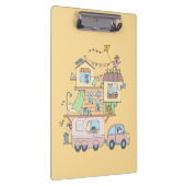 オンザロードファミリーキャンピングトレーラーオンイエロー クリップボード (右)