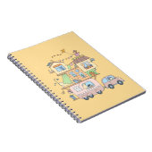 オンザロードファミリーキャンピングトレーラーオンイエロー ノートブック (右側)