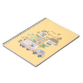 オンザロードファミリーキャンピングトレーラーオンイエロー ノートブック (左側)