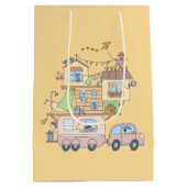 オンザロードファミリーキャンピングトレーラーオンイエロー ミディアムペーパーバッグ (裏面)