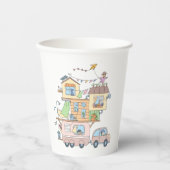 オンザロードファミリーキャンピングトレーラー 紙コップ (正面)