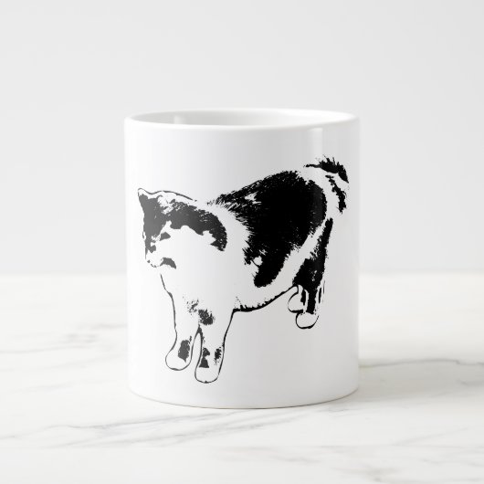 オンスの前の休止 ジャンボコーヒーマグカップ (正面)