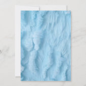 オンソフトボホベアーブルーキューブウェルカム男の赤ちゃんシャワー 招待状 (裏面)