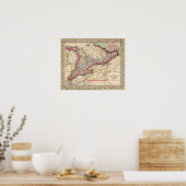 オンタリオの地図バイミッチェル ポスター (キッチン)