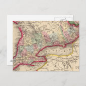 オンタリオの地図バイミッチェル ポストカード (正面/裏面)