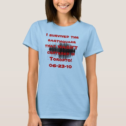 オンタリオの地震 Tシャツ (正面)