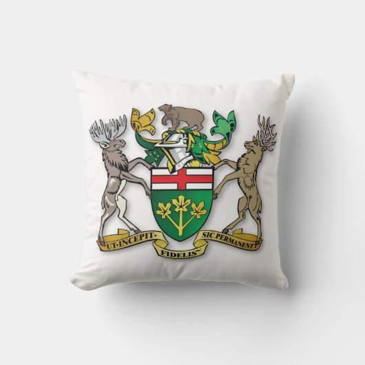 オンタリオの紋章 クッション (正面)