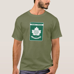 オンタリオのTRANSカナダのハイウェーの印 Tシャツ