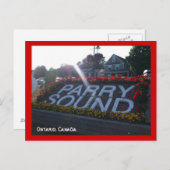 オンタリオへようこそ，カナダ – パリーサウンド ポストカード (正面/裏面)