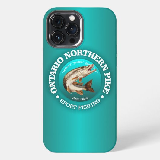 オンタリオパイク魚釣り iPhoneケース (裏面)