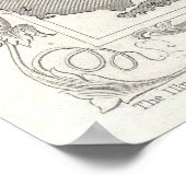 オンタリオヴィンテージの地図（1850年） ポスター (角)