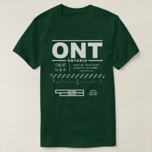 オンタリオ国際的空港ONT Tシャツ
