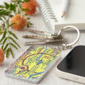 オンタリオ国際電話空港図/タクシー図 キーホルダー (正面右)