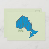 オンタリオ地図はがき ポストカード (正面/裏面)