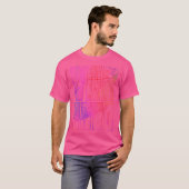 オンタリオ州のトロントシティの地図 – カラフル Tシャツ (正面フル)