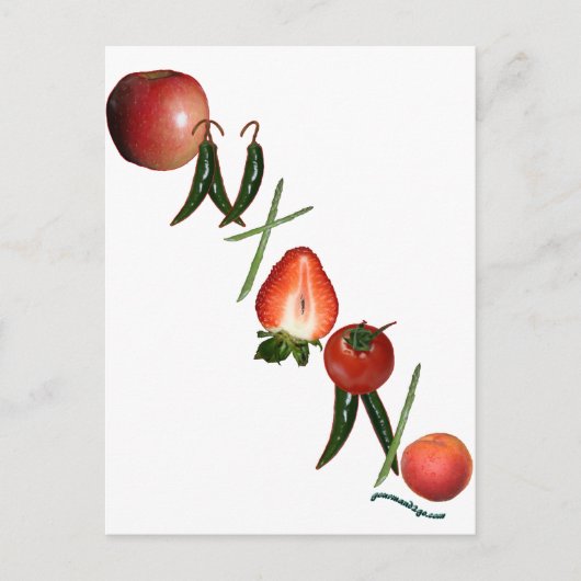 オンタリオ州の果物と野菜 ポストカード (正面)