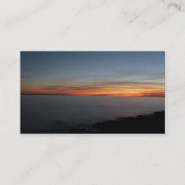 オンタリオ州キングストンの湖畔の夕焼け、たそがれ時 名刺
