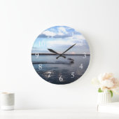 オンタリオ州キングストン湖で船遊びをしている。 ラージ壁時計 (ホーム)