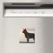 オンタリオ州グルジア湾に住むドイツの羊飼いの犬 マグネット (インサイチュ (食洗機))