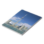 オンタリオ州トロントのCNタワーとスカイドーム ノートパッド (回転)