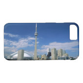 オンタリオ州トロントのCNタワーとスカイドーム Case-Mate iPhoneケース (裏面(横))