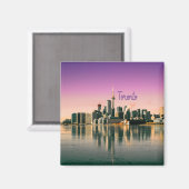 オンタリオ州トロントキャピタルカナダシティスカイライン マグネット (正面/裏面)