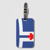 オンタリオ州トロント国旗 ラゲッジタグ (正面縦)