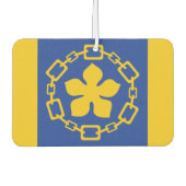 オンタリオ州ハミルトン国旗トレイ カーエアーフレッシュナー (正面)